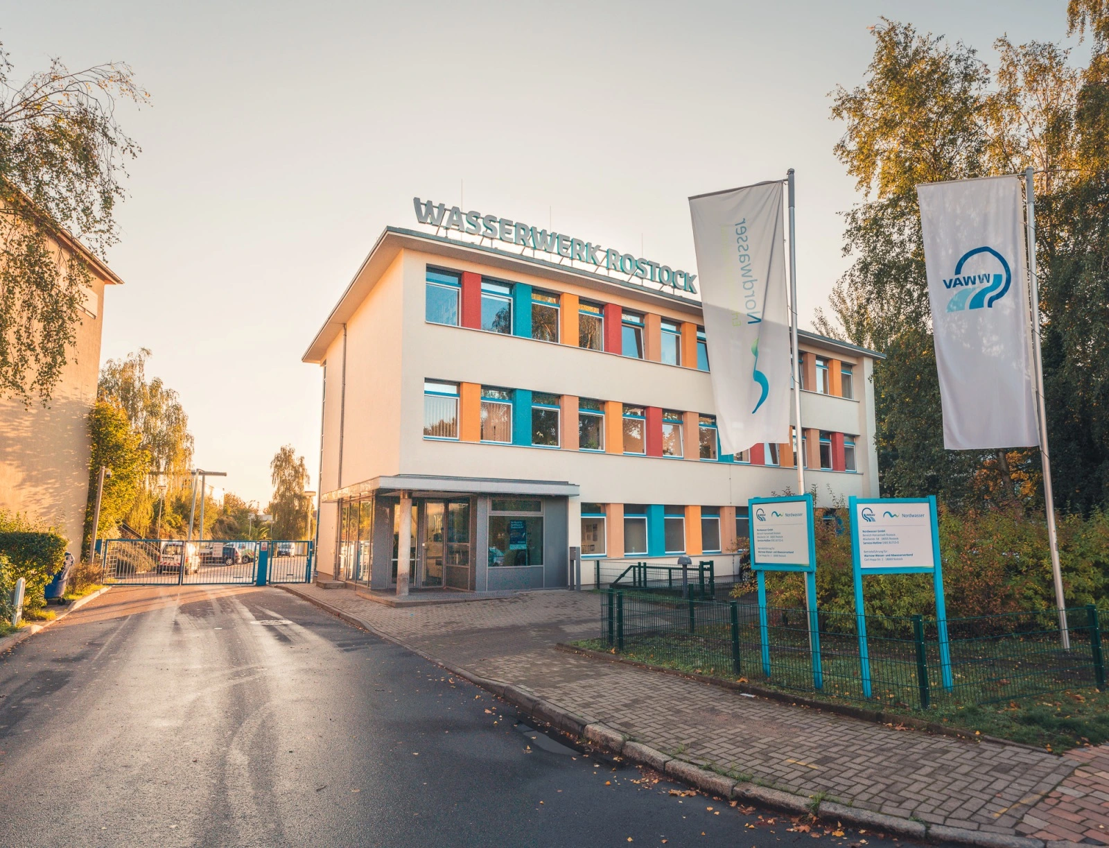 Einfahrt Wasserwerk Rostock