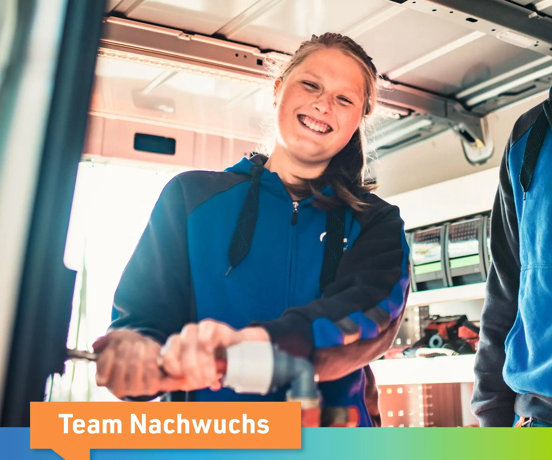 Azubi bei der Arbeit