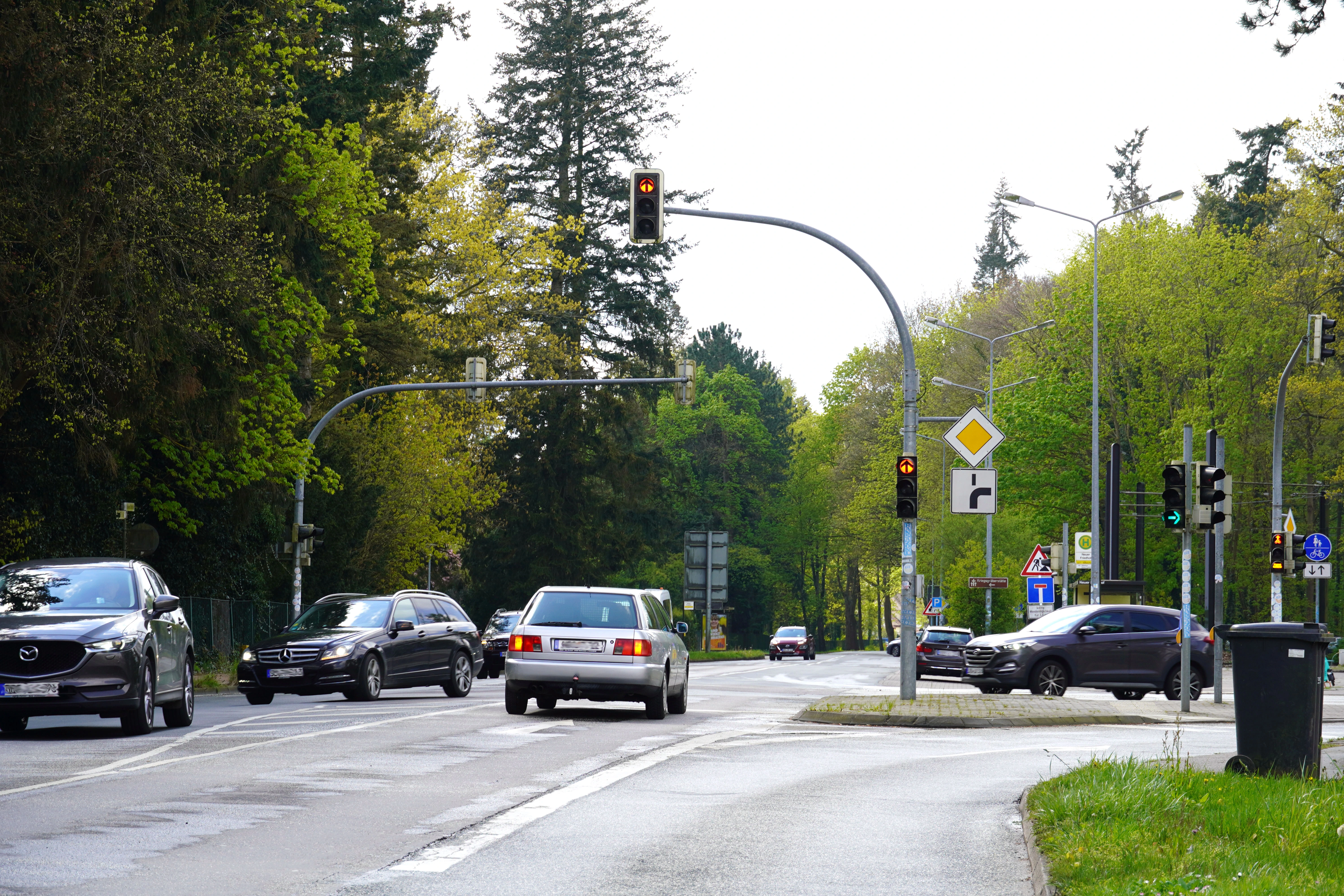 Kreuzung Satower Straße und Rennbahnallee